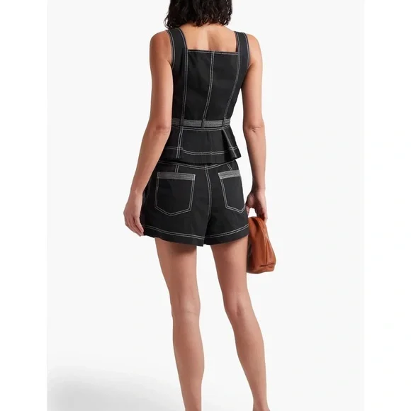 Ulla Johnson cotton twill peplum top - 2 - Picture 3 of 7